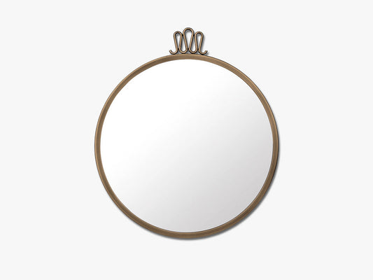 Randaccio Wall mirror - Round, Antique Brass