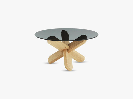 Ding Table, Smoke/Oak